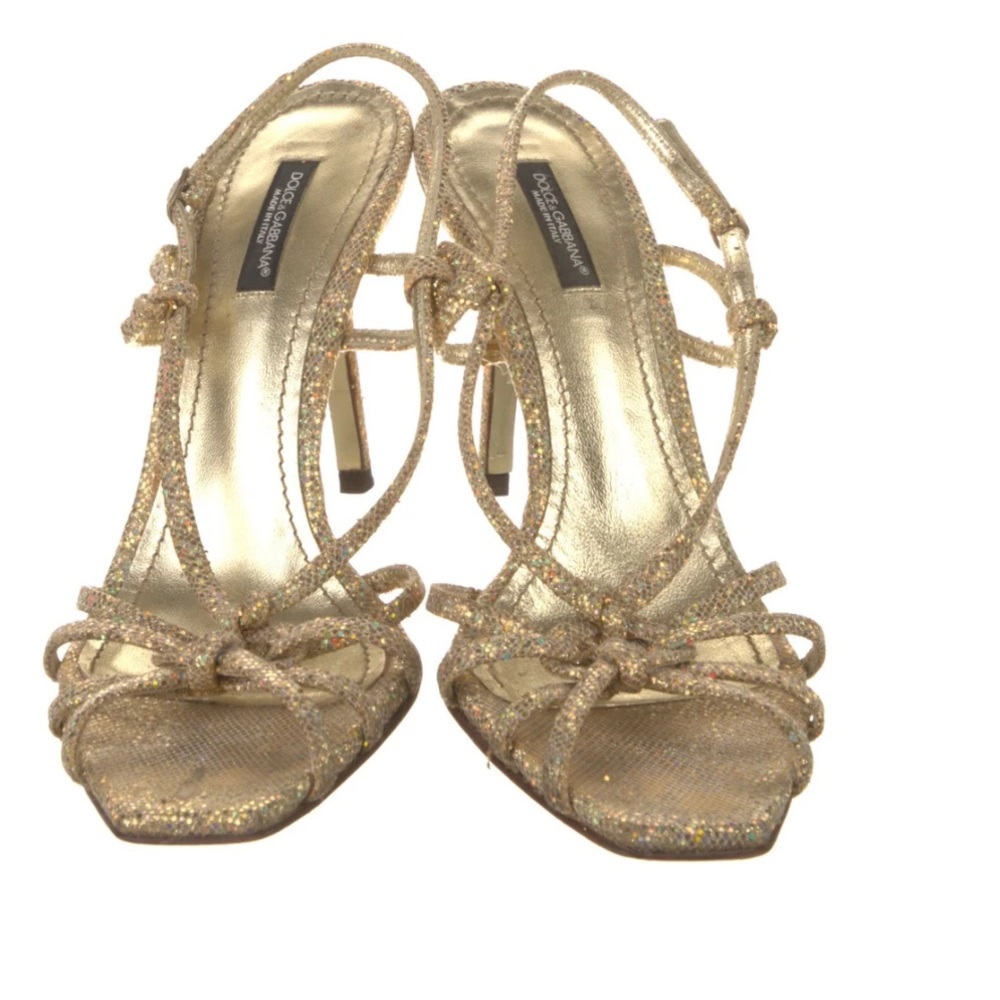 Dolce & Gabbana Glittering Gold Heels